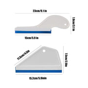 Trapezoidal Car Film Tool Scraper Glass Cleaning Wiper