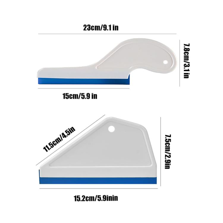 Trapezoidal Car Film Tool Scraper Glass Cleaning Wiper