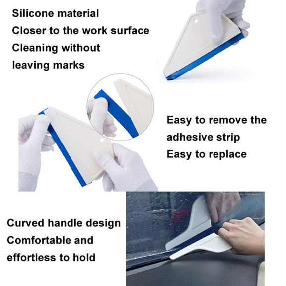 Trapezoidal Car Film Tool Scraper Glass Cleaning Wiper