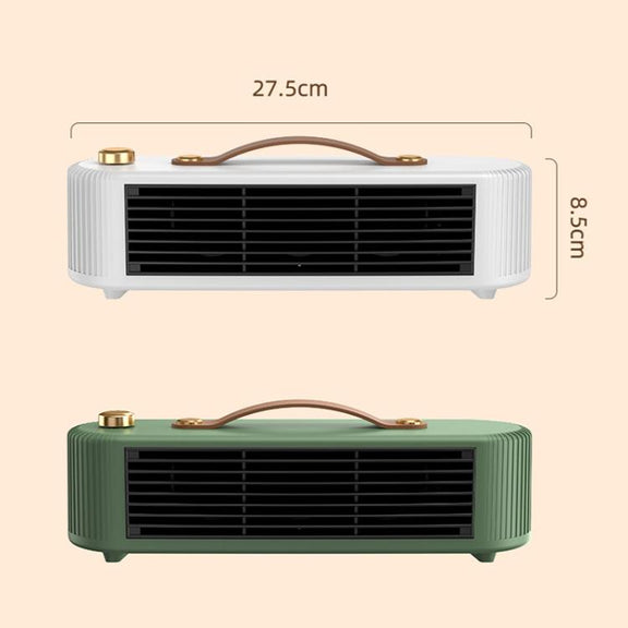 FS007 800W Home Desktop Heater Large Area PTC Heating Device, Spec: UK Plug(Green)