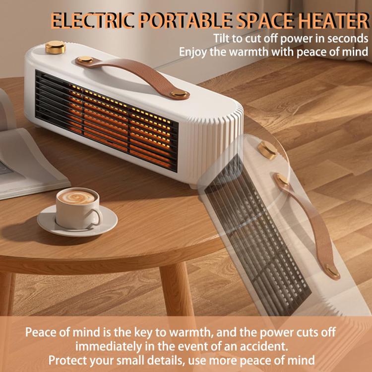 FS007 800W Home Desktop Heater Large Area PTC Heating Device, Spec: US Plug(Green)