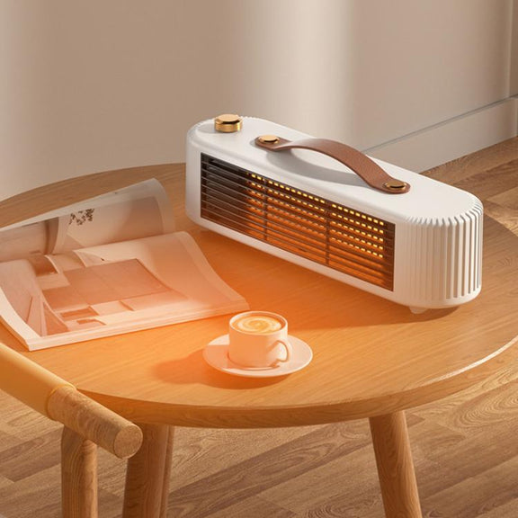 FS007 800W Home Desktop Heater Large Area PTC Heating Device, Spec: US Plug(Green)