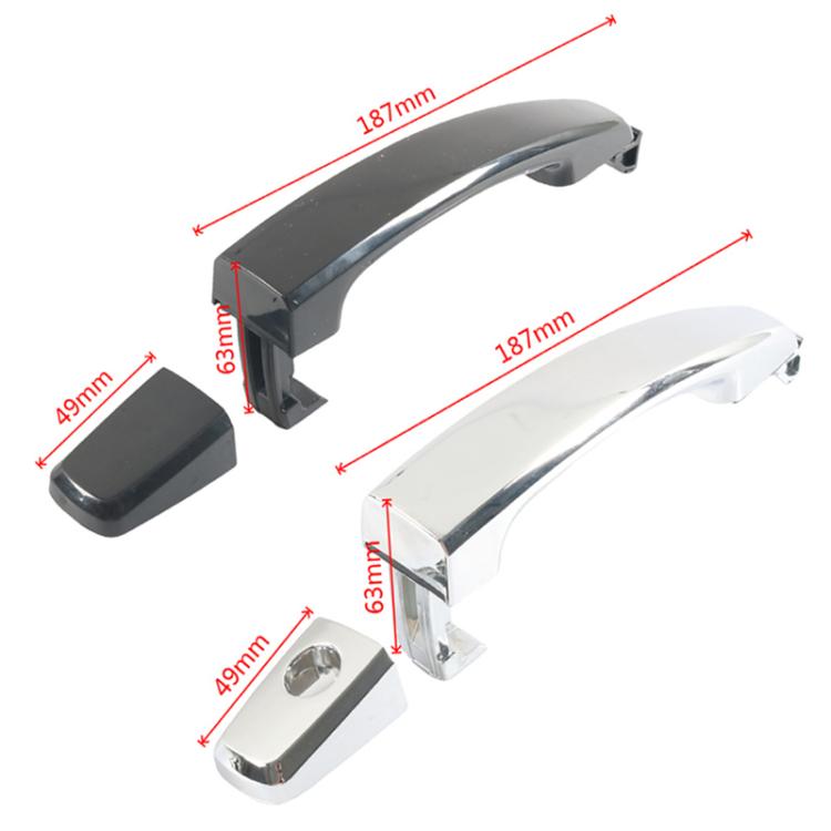 Car Door Outer Handle Accessories For Chevrolet Aveo, Model: Black 4pcs /Set