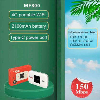 MF800 4G Mobile WiFi Portable SIM Card Router(Indonesia Version) - 4G Mobile Wifi by PMC Jewellery | Online Shopping South Africa | PMC Jewellery | Buy Now Pay Later Mobicred