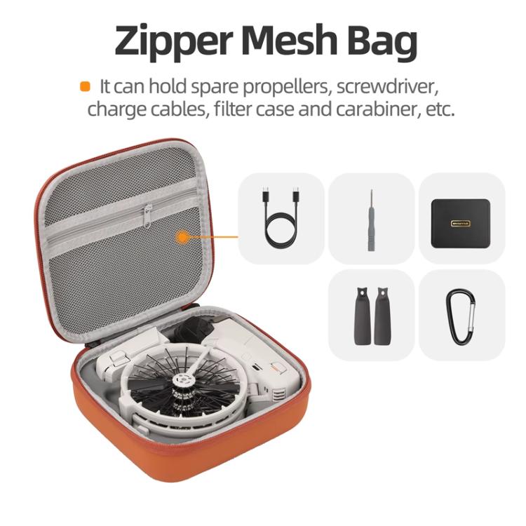 For DJI Flip Sunnylife FP-B957 Storage Bag Mini Vlog Aerial Camera Protective Case(Orange) - free shipping - PMC TechLife - Order now!