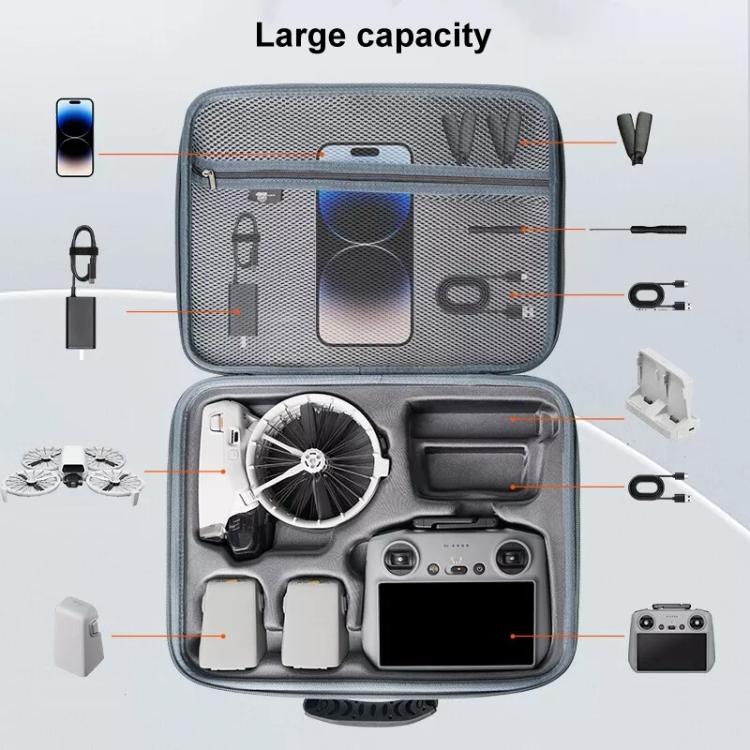 For DJI Flip CYNOVA FL-SNB-CY Drone Storage Bag Portable Handheld Bag, Style: RC2 Screen Control Version