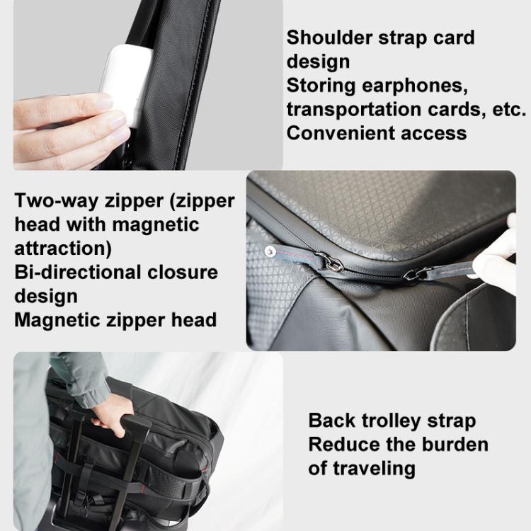 For DJI Flip CYNOVA C-MA-DB-003 Drone Shock And Stress Reduction Duffel Bag(Black)