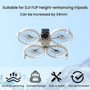 1pair For DJI Flip Drone Landing Gear Height Enhancement Rear Stand Gimbal Protector Bracket Accessories