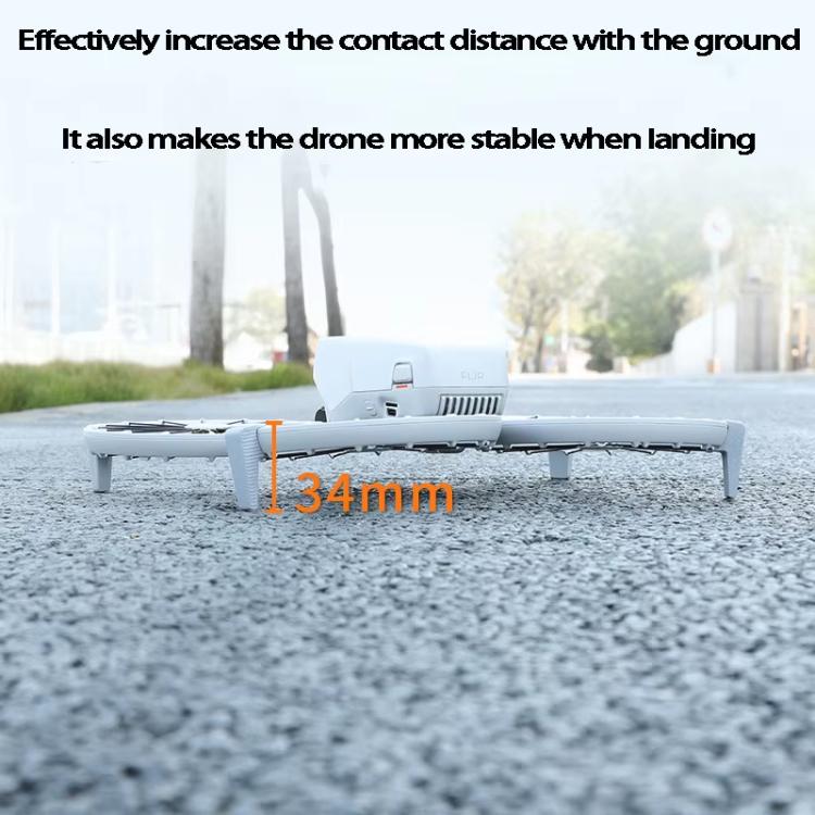 1pair For DJI Flip Drone Landing Gear Height Enhancement Rear Stand Gimbal Protector Bracket Accessories