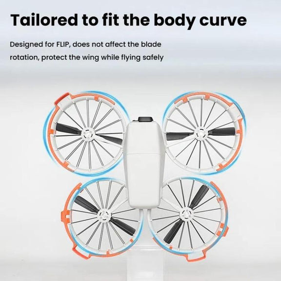 For DJI Flip Drone With Tripod Bumper Ring(Gray)