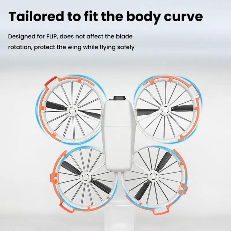 For DJI Flip Drone With Tripod Bumper Ring(Gray)