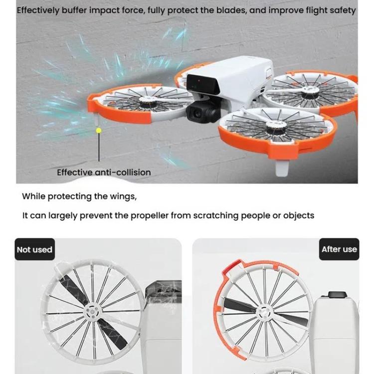For DJI Flip Drone With Tripod Bumper Ring(Gray)