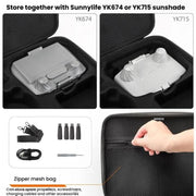 For DJI Flip Sunnylife FP-B959 Organizer Bag Smooth Flying Kit Crossbody Bag(Gray)