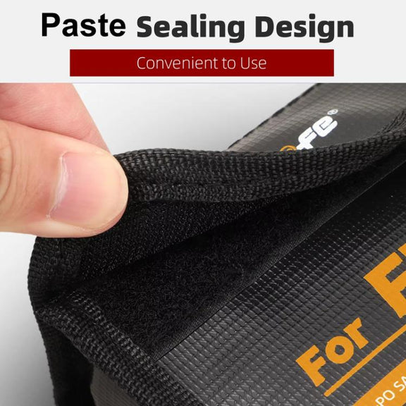 For DJI Flip Sunnylife Battery Explosion Proof Bag Li-ion Safety Storage Bag Flame Retardant Protective Bag Small (For 1 Battery)