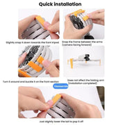 For DJI Flip CQT 4 In 1 Drone Folding Booster Stand Scratch and Wear Resistant Landing Protective Bracket(Black)