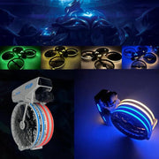 For DJI Flip CQT Drone Light Up Stickers Cool Fuselage Luminous Stickers(Yellow)