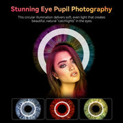 APEXEL APL-FL26 Jewelry Food Still Life Tri-color 9-speed Slim Ring Macro Photography Fill Light