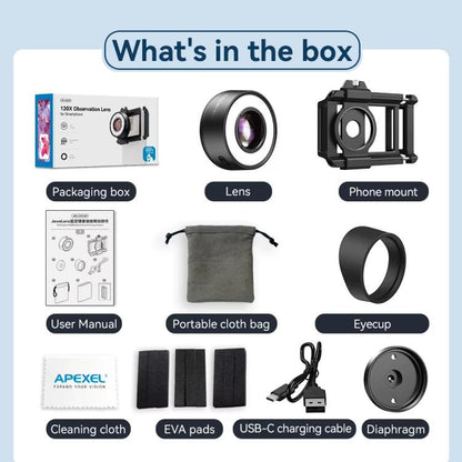 APEXEL APL-MS120 Handheld Identification Repair Quality Inspection Jewelry HD Magnification Mobile Microscope - free shipping - PMC Jewellery - Order now!