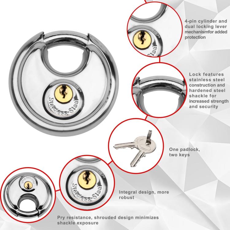Coupler Gooseneck Hitch Trailer Lock For Heavy Trailer Transporter RV, Color: Silver Without Lock - Towing Bars by PMC Jewellery | Online Shopping South Africa | PMC Jewellery | Buy Now Pay Later Mobicred