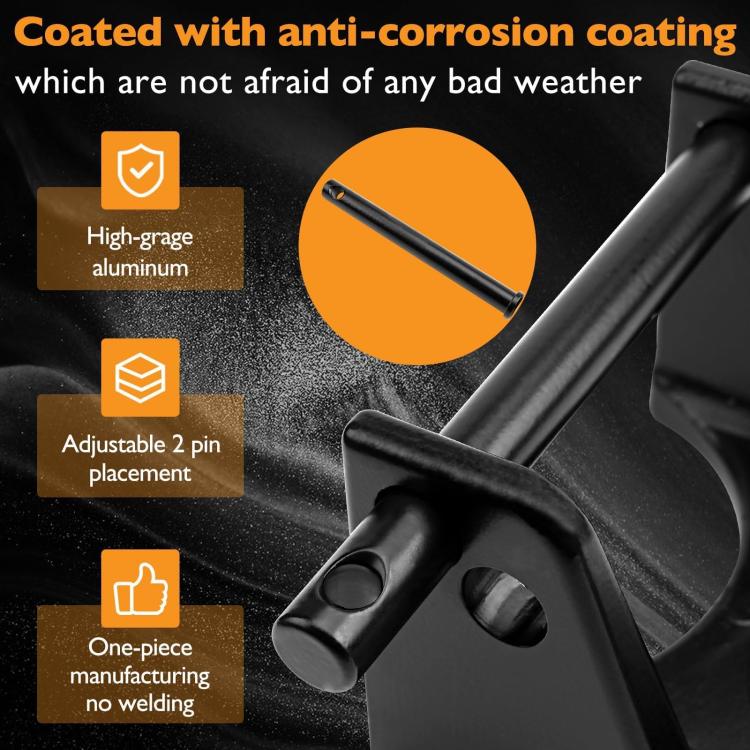 Coupler Gooseneck Hitch Trailer Lock For Heavy Trailer Transporter RV, Color: Black + Combination Lock - Towing Bars by PMc TechLife | Online Shopping South Africa | PMc TechLife | Buy Now Pay Later Mobicred