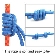 XINDA XD-S9835 120cm Outdoor Mountaineering Climbing Expansion Hiking Wear-Resistant Auxiliary Grab Knot Rope(Yellow)