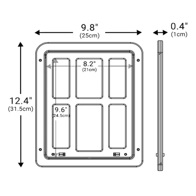 25 x 31.5cm Pet Screen Door Cats And Dogs Free Entry and Exit Lattice Door(White) - Pet Screen Doors by PMC TechLife | Online Shopping South Africa | PMC TechLife | Buy Now Pay Later Mobicred