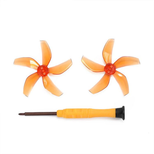1pair For DJI Neo RCSTQ Drone 5 Blade Paddle Quick Release Replacement Blade(Orange) - DIY Propeller by RCSTQ | Online Shopping South Africa | PMC Jewellery | Buy Now Pay Later Mobicred