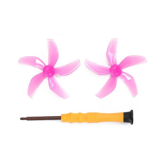 1pair For DJI Neo RCSTQ Drone 5 Blade Paddle Quick Release Replacement Blade(Pink) - DIY Propeller by RCSTQ | Online Shopping South Africa | PMC Jewellery | Buy Now Pay Later Mobicred