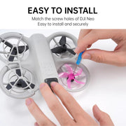 1pair For DJI Neo RCSTQ Drone 5 Blade Paddle Quick Release Replacement Blade(Pink)