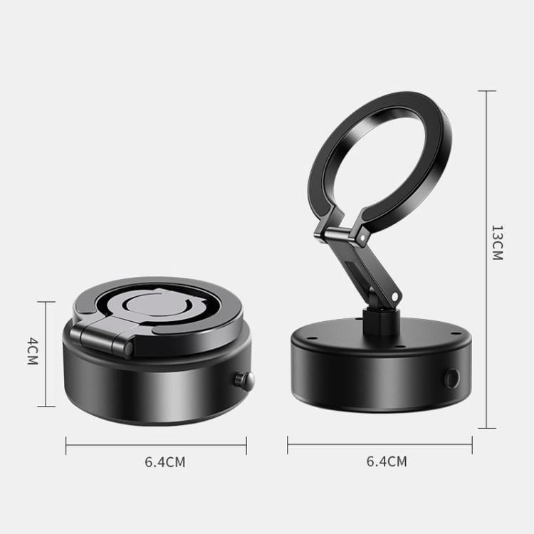 M17 Electrical Suction Cup Mobile Phone Car Holder Folding Rotating Magnetic Suction Navigation Stand(Black) - Universal Car Holders by PMc TechLife | Online Shopping South Africa | PMc TechLife | Buy Now Pay Later Mobicred