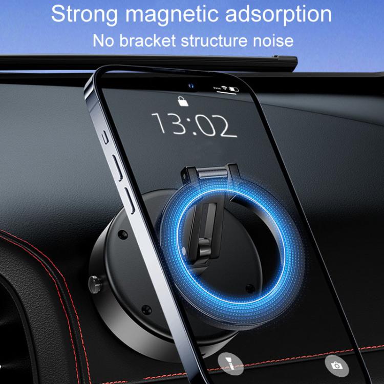 M17 Electrical Suction Cup Mobile Phone Car Holder Folding Rotating Magnetic Suction Navigation Stand(Black) - Universal Car Holders by PMc TechLife | Online Shopping South Africa | PMc TechLife | Buy Now Pay Later Mobicred