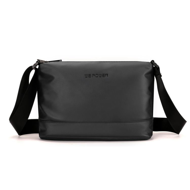 WEPOWER Simple Shoulder Bag For Men Light Casual Commuter Messenger Pack(Black) - Single-shoulder Bags by WEPOWER | Online Shopping South Africa | PMc TechLife | Buy Now Pay Later Mobicred
