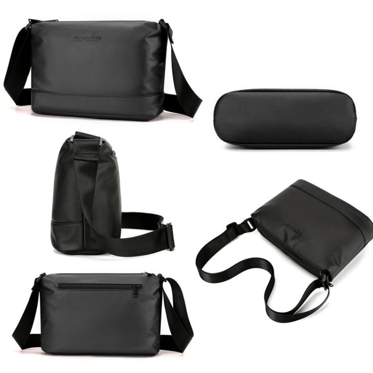 WEPOWER Simple Shoulder Bag For Men Light Casual Commuter Messenger Pack(Black) - Single-shoulder Bags by WEPOWER | Online Shopping South Africa | PMC Jewellery | Buy Now Pay Later Mobicred