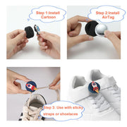 5pcs /Pack For Airtag Children Shoelace Fixed Locator Silicone Protective Cover(Astronauts)