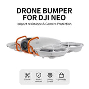 For DJI Neo RCSTQ Aluminum Alloy Crash Bar Convenient Quick Release Protective Stand(Orange)