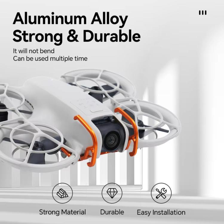 For DJI Neo RCSTQ Aluminum Alloy Crash Bar Convenient Quick Release Protective Stand(Orange)