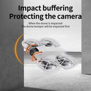 For DJI Neo RCSTQ Aluminum Alloy Crash Bar Convenient Quick Release Protective Stand(Orange)