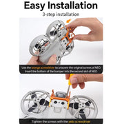 For DJI Neo RCSTQ Aluminum Alloy Crash Bar Convenient Quick Release Protective Stand(Orange)