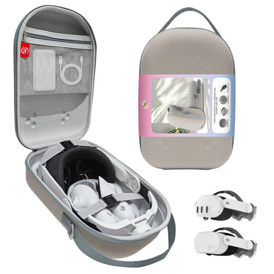 For Meta Quest 3S / 3 VR Headset JYS Storage Bag Handbag(Gray) - free shipping - PMC Jewellery - Order now!