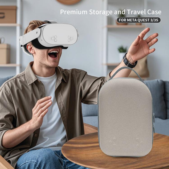 For Meta Quest 3S / 3 VR Headset JYS Storage Bag Handbag(Black)
