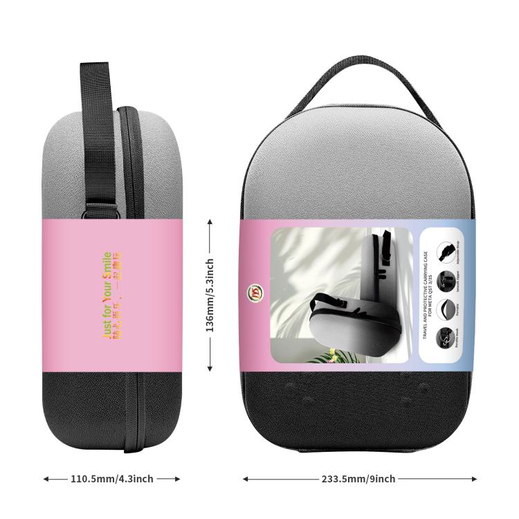 For Meta Quest 3S / 3 VR Headset JYS Storage Bag Handbag(Black and White) - free shipping - PMC TechLife - Order now!
