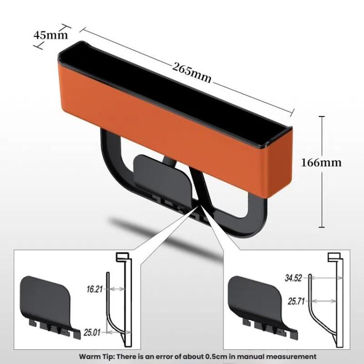 Car Seat Seam Storage Box Universal Car Seam Organizer Auto Accessories(Orange) - free shipping - PMc TechLife - Order now!