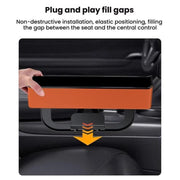 Car Seat Seam Storage Box Universal Car Seam Organizer Auto Accessories(White)