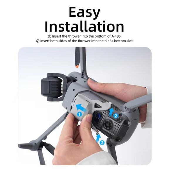 For DJI Air 3S RCSTQ Drone Air Thrower Transport Device(Thrower+Binding Line)