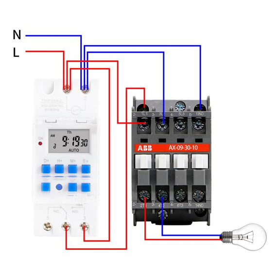 SINOTIMER TM919sA-1 110VAC 16A  1 Second Interval Programmable Digital Timer Switch 7 Days Auto ON OFF Din Rail Mounted