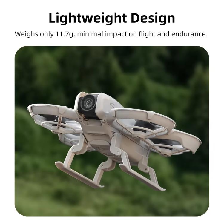 For DJI Neo BRDRC NEO021 Boosting Kickstand Drone Landing Gear Folding Sled Kickstand(Gray)