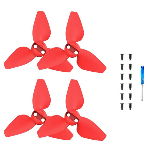 For DJI Neo BRDRC 2pairs Drone Propeller Wing Protection Accessories(Red) - DIY Propeller by BRDRC | Online Shopping South Africa | PMC Jewellery | Buy Now Pay Later Mobicred