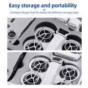 For DJI Neo BRDRC Metal Bumper Crash Bar Drone Gimbal Lens Protection Bracket Accessories(Silver)