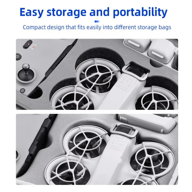 For DJI Neo BRDRC Metal Bumper Crash Bar Drone Gimbal Lens Protection Bracket Accessories(Silver)
