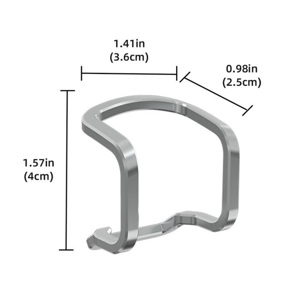 For DJI Neo BRDRC Metal Bumper Crash Bar Drone Gimbal Lens Protection Bracket Accessories(Silver)